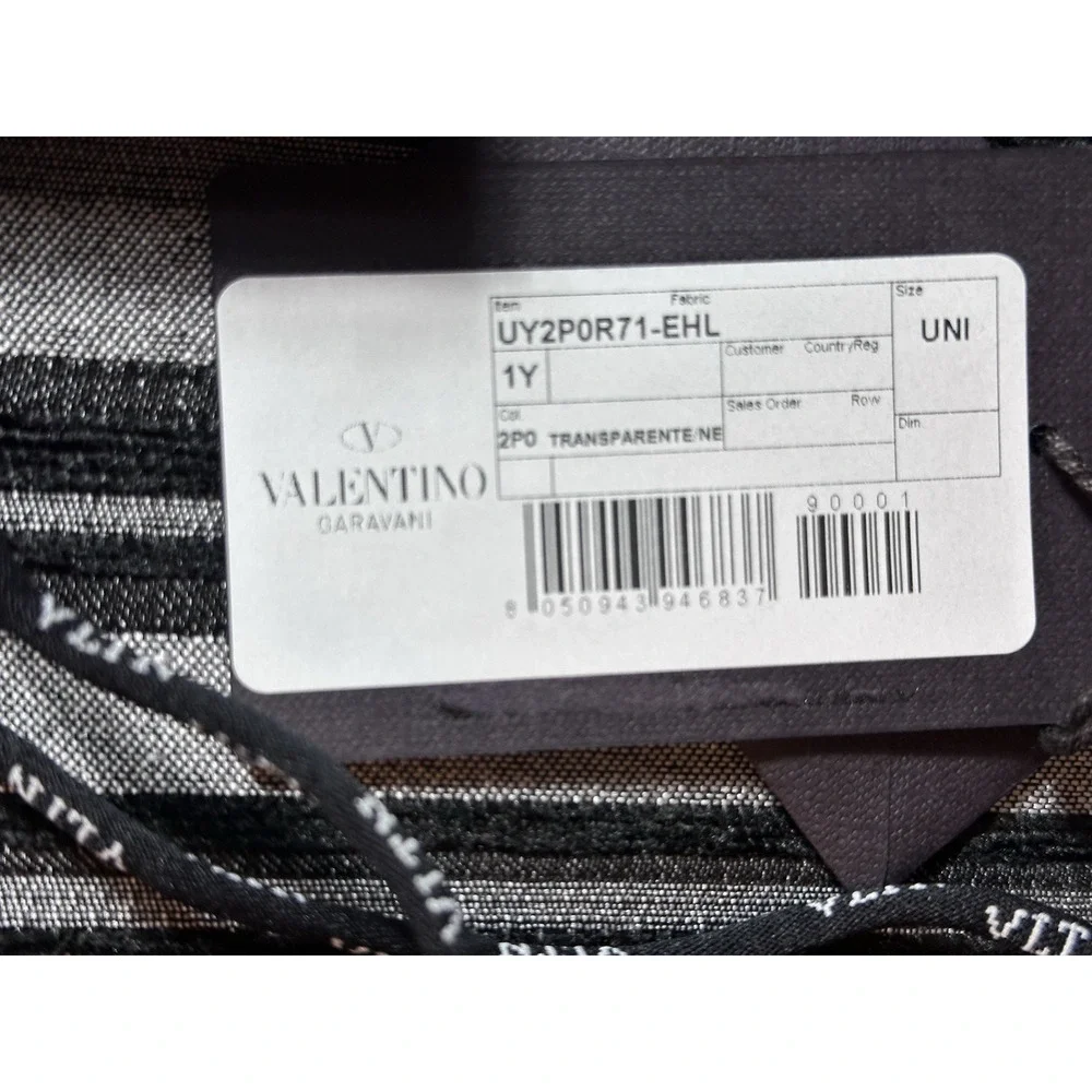 Valentino Phone Case iPhone 11 Pro, VLTN Acrylic Clear, Box and Dust Bag Strap